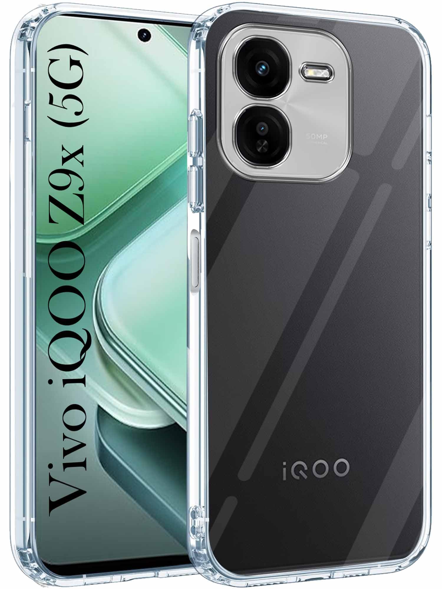 Jkobi Back Cover for Vivo IQOO Z9x 5G (Silicone Clear Shockproof Case with Camera Protection | Soft and Flexible | Transparent) (B0D542WHM5) Amazon Price History, Amazon Price Tracker
