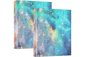 xigua Purple Galaxy 3 Ring Binder -- The Perfect Way to Keep Your Documents Organized