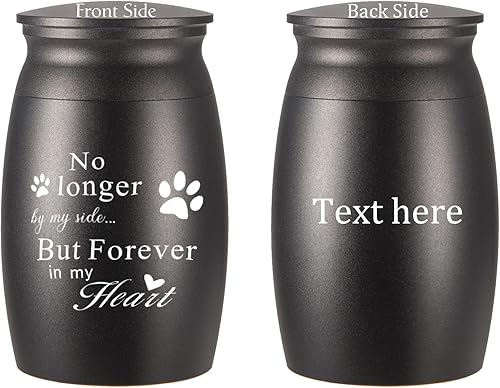 Miniatura 10 de Urnas para cenizas de mascotas, pequeña urna de recuerdo de 2.8 pulgadas de alto, mini urnas de cremación para cenizas, soporte conmemorativo