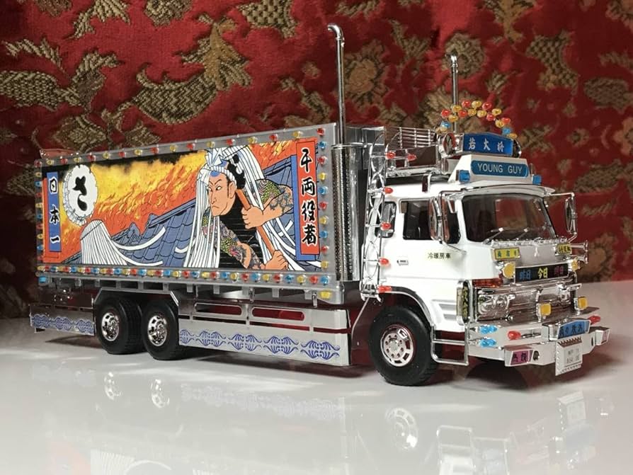 初代　トラック野郎　荷台アート　デコトラ Amazon.co.jp: ☆劇レア爆走野郎シリーズ若大将☆トラック野郎