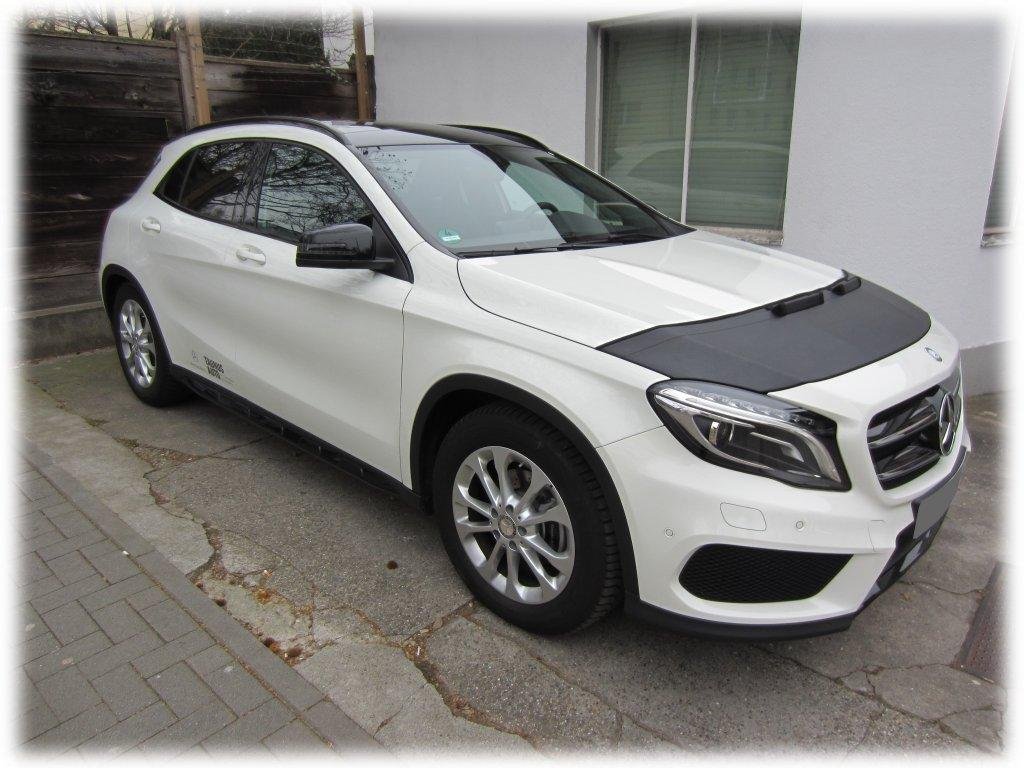 Hood Bra Front End Nose Mask Compatible with Mercedes-Benz MB X 156 X156 GLA Since 2013 Bonnet Bra STONEGUARD Protector Tuning