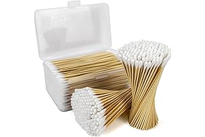 Bamboo Cotton Swabs - Extra Long 6 inch, 500 Count
