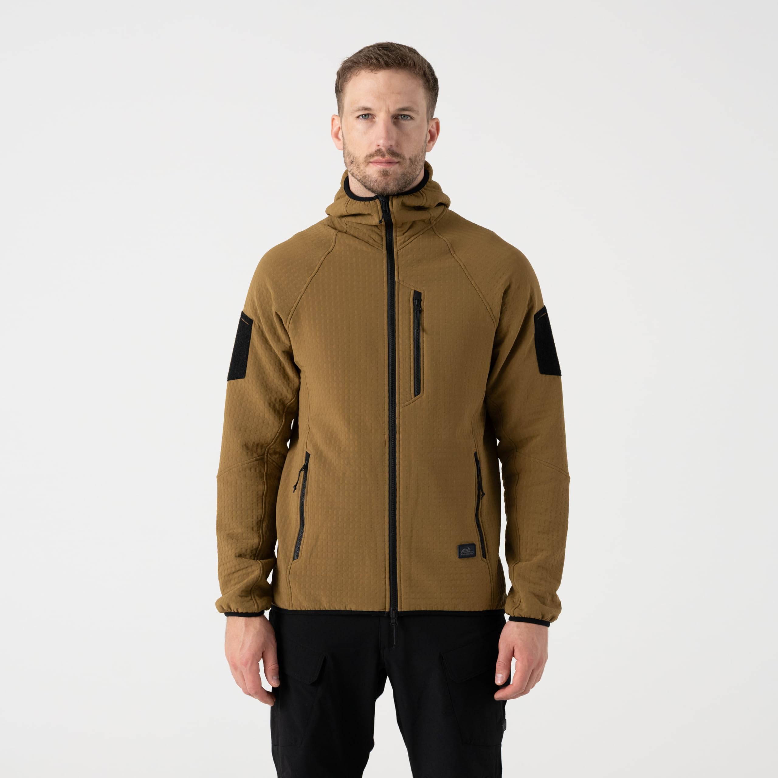 Helikon-Tex Patriot PRO Męska kurtka polarowa – kurtka outdoorowa Stormfleece – 256 g/m² ultralekka – kaptur – 5 kieszeni – zamek błyskawiczny YKK