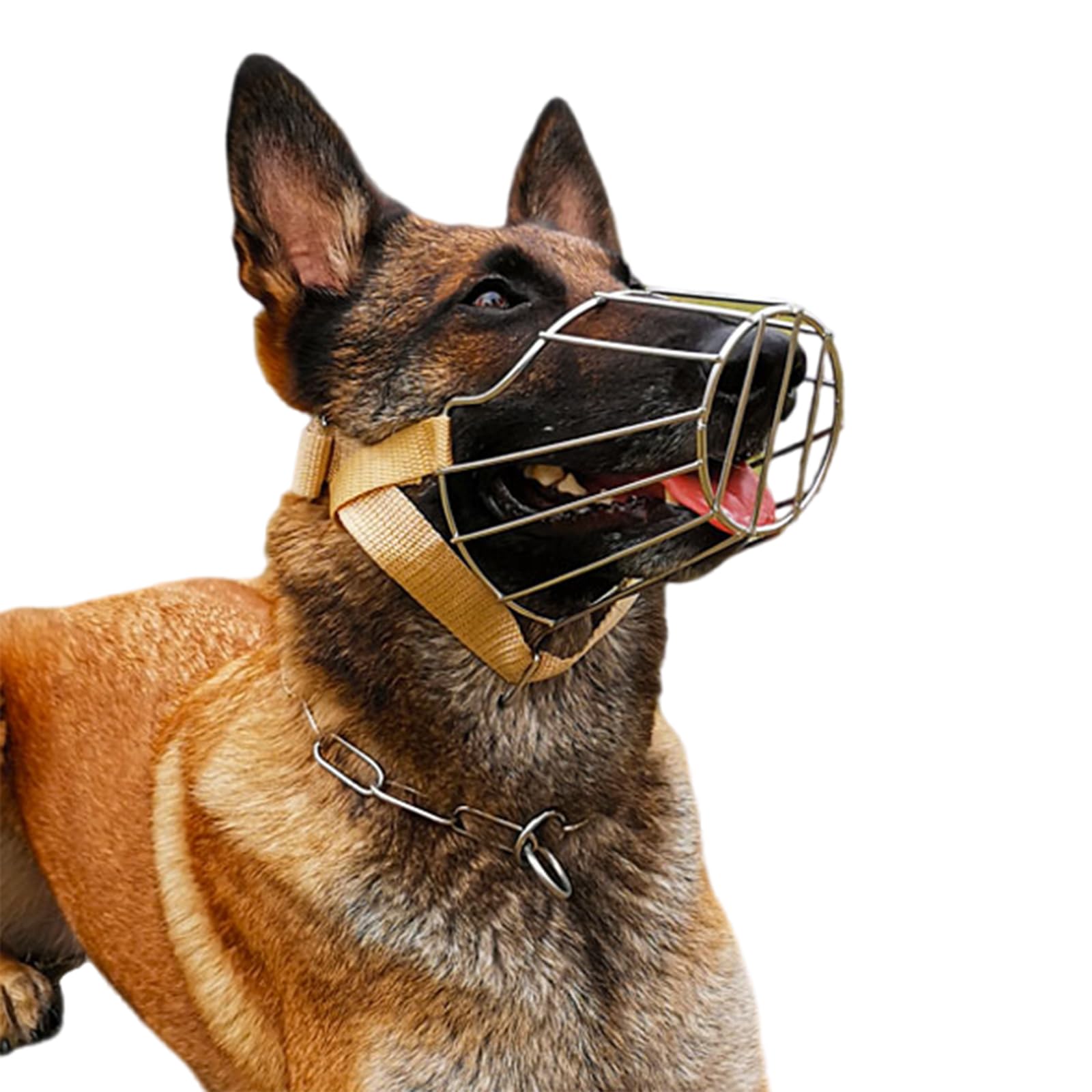 Bozal for Perros antimordiscos, bozal de Cesta Alambre, for, Transpirable, Ajustable, bozales Suave(Style 1,L)