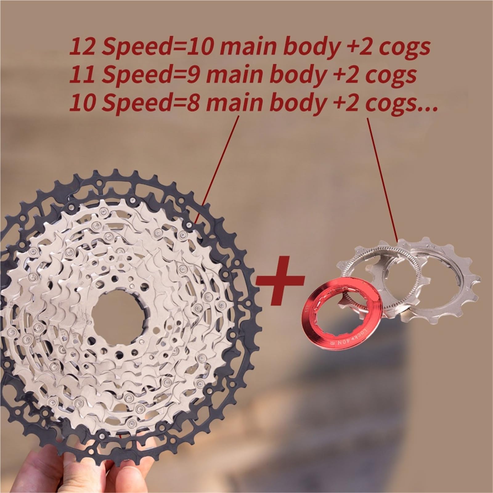 Genérico Compatible con Casete MTB ZTTO De 10 Velocidades 11-50T | Se adapta a cuerpos de rueda libre HG; El amplio rango de 11-50T admite subidas empinadas y terrenos ondulados.