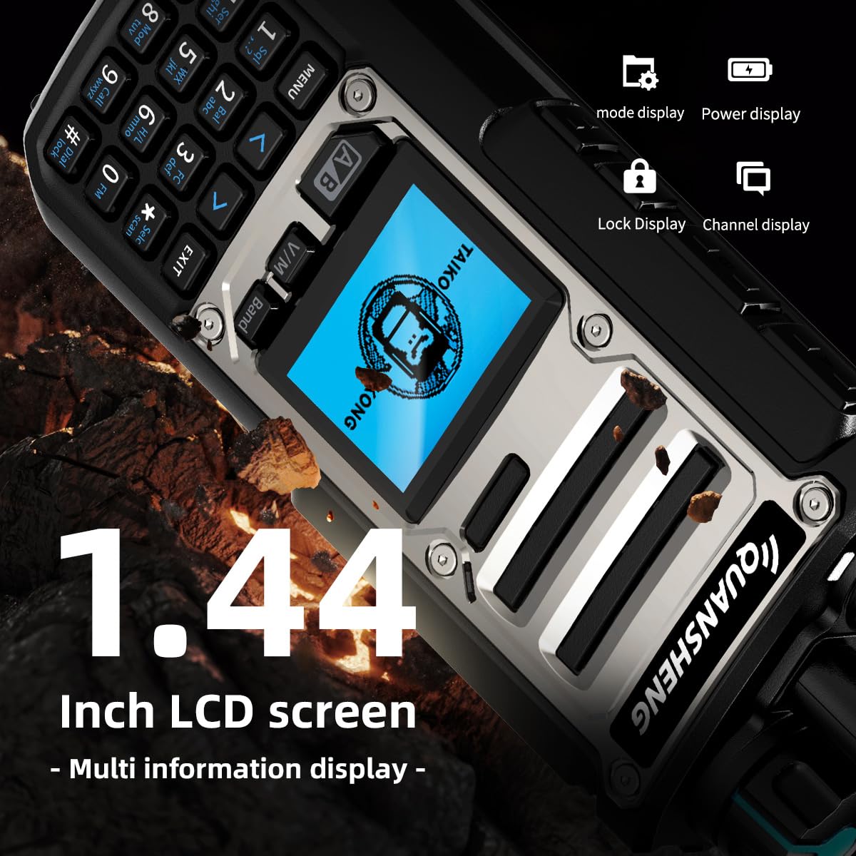 Quansheng TK-11(8) Two Way Radio PMR446 10W VHF/UHF con 999 Canali, IP55 Waterproof, Batteria 2500mAh, Tipo-C, CE Certificato per Uso Commerciale Esterno