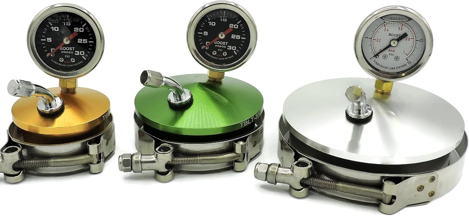 Turbo Boost Leak Testers 2" 3" 4" Universal - 30 PSI Boost Gauge Universal