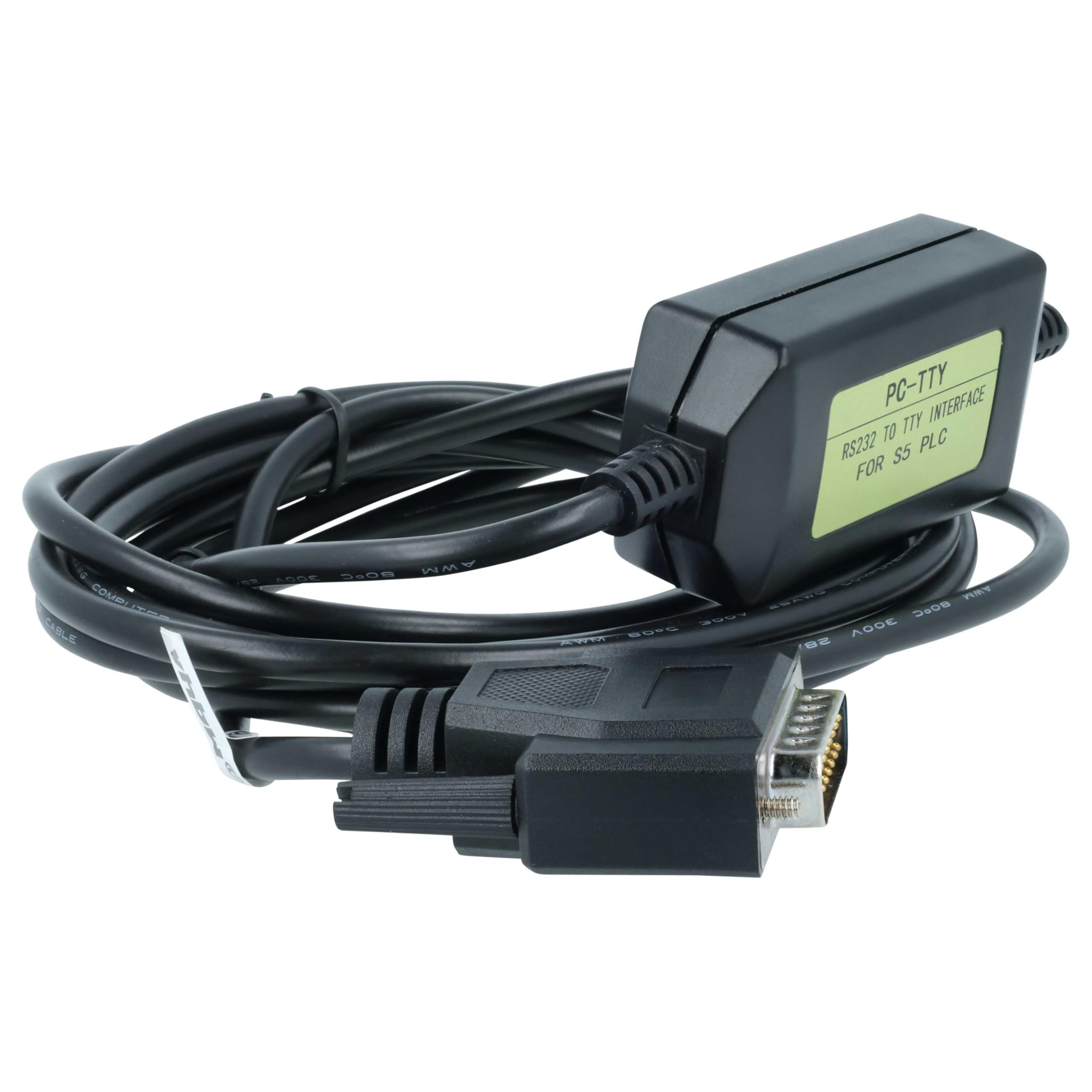 vhbw cavo EIA RS-232 compatibile con Siemens Simatic S5 100U CPU 100 computer & periferiche - Adattatore seriale, 300 cm, nero