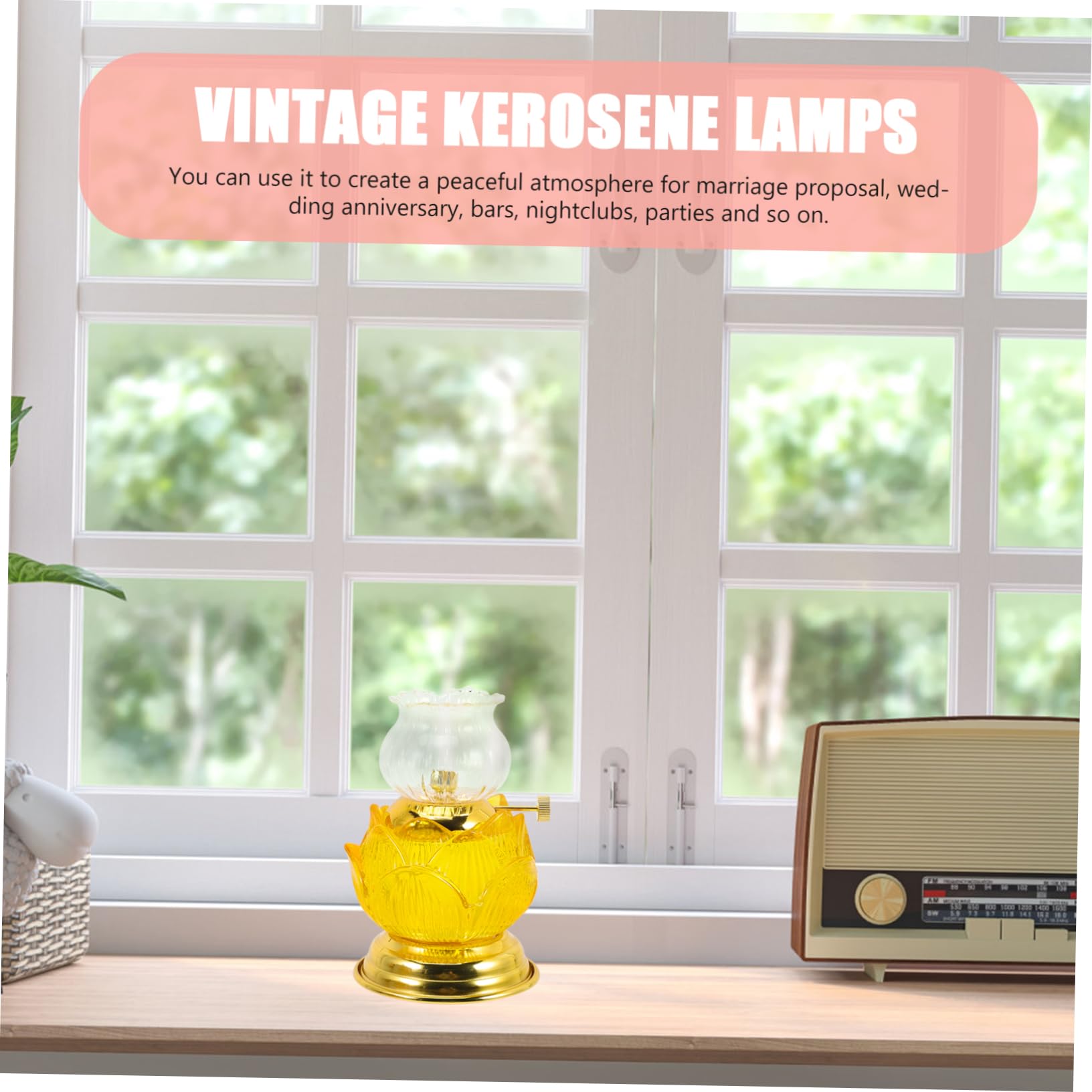 Lampada a Olio in Vetro Colorato, Uso Tempio e Casa