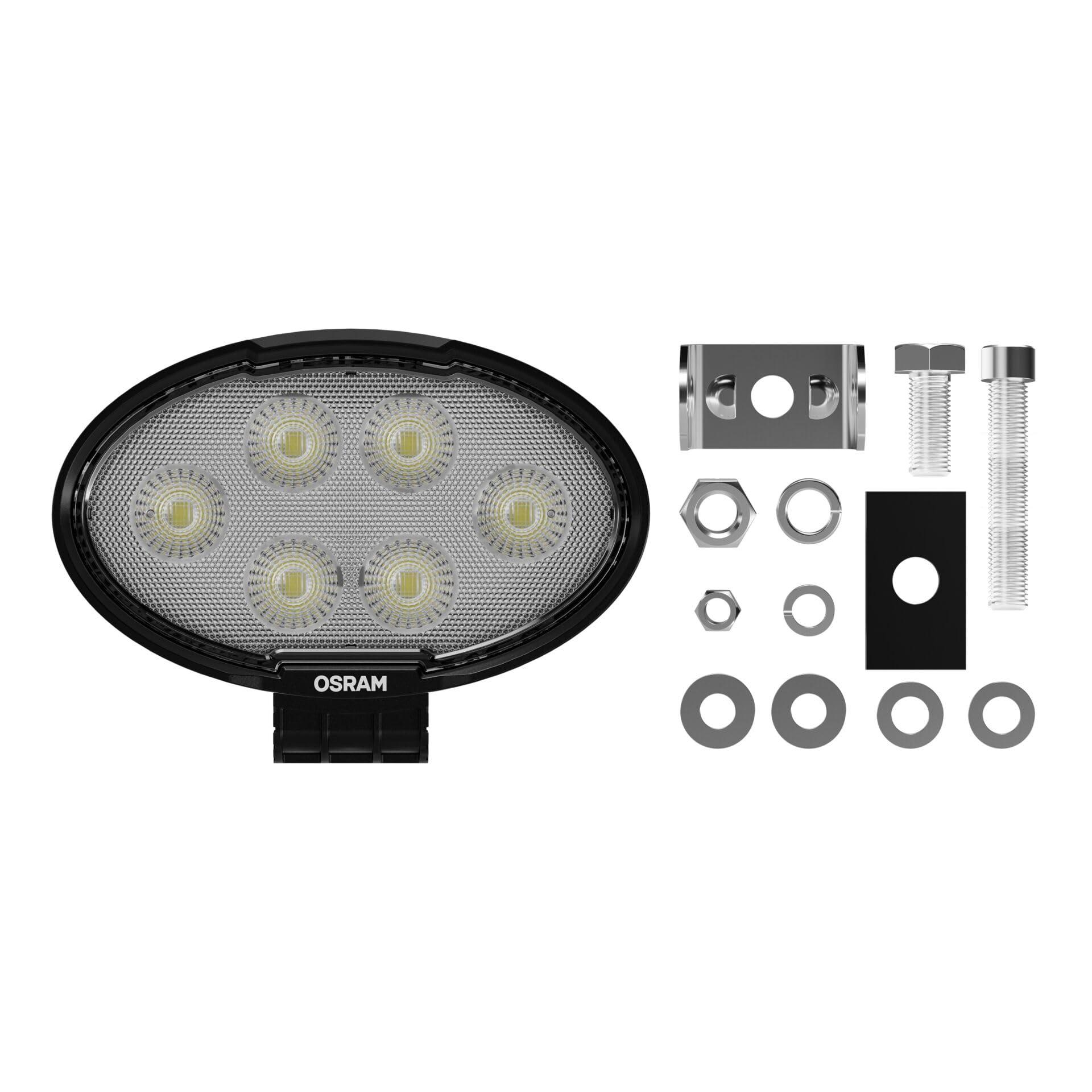 OSRAM LEDriving Oval WL VX150-WD, faros de trabajo LED todoterreno, 2300 lúmenes, haz de luz de hasta 69 m, 12 V/24 V