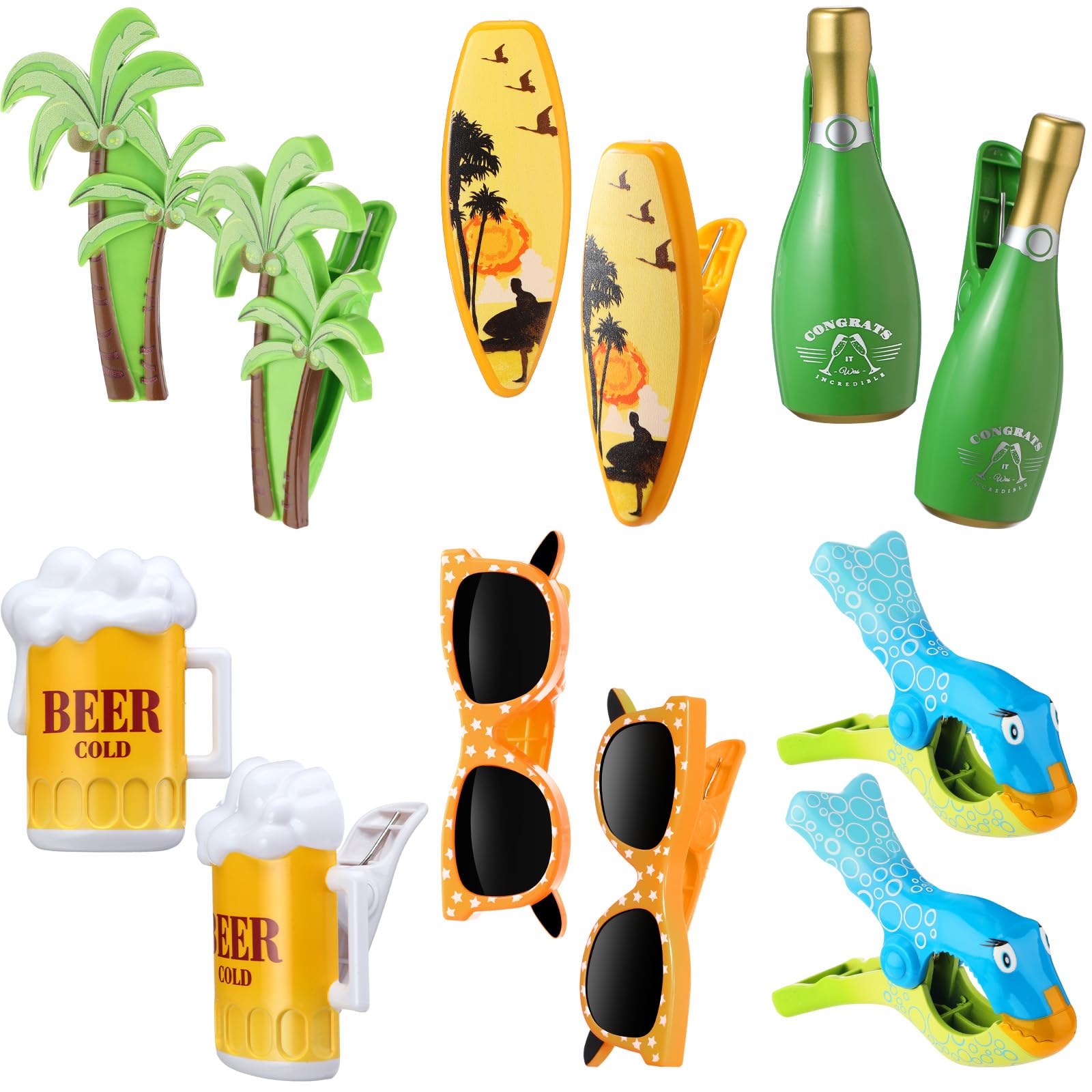 Beach Towel Clips,4pcs Beach Towel Pegs Sunbed Towel Clips Large