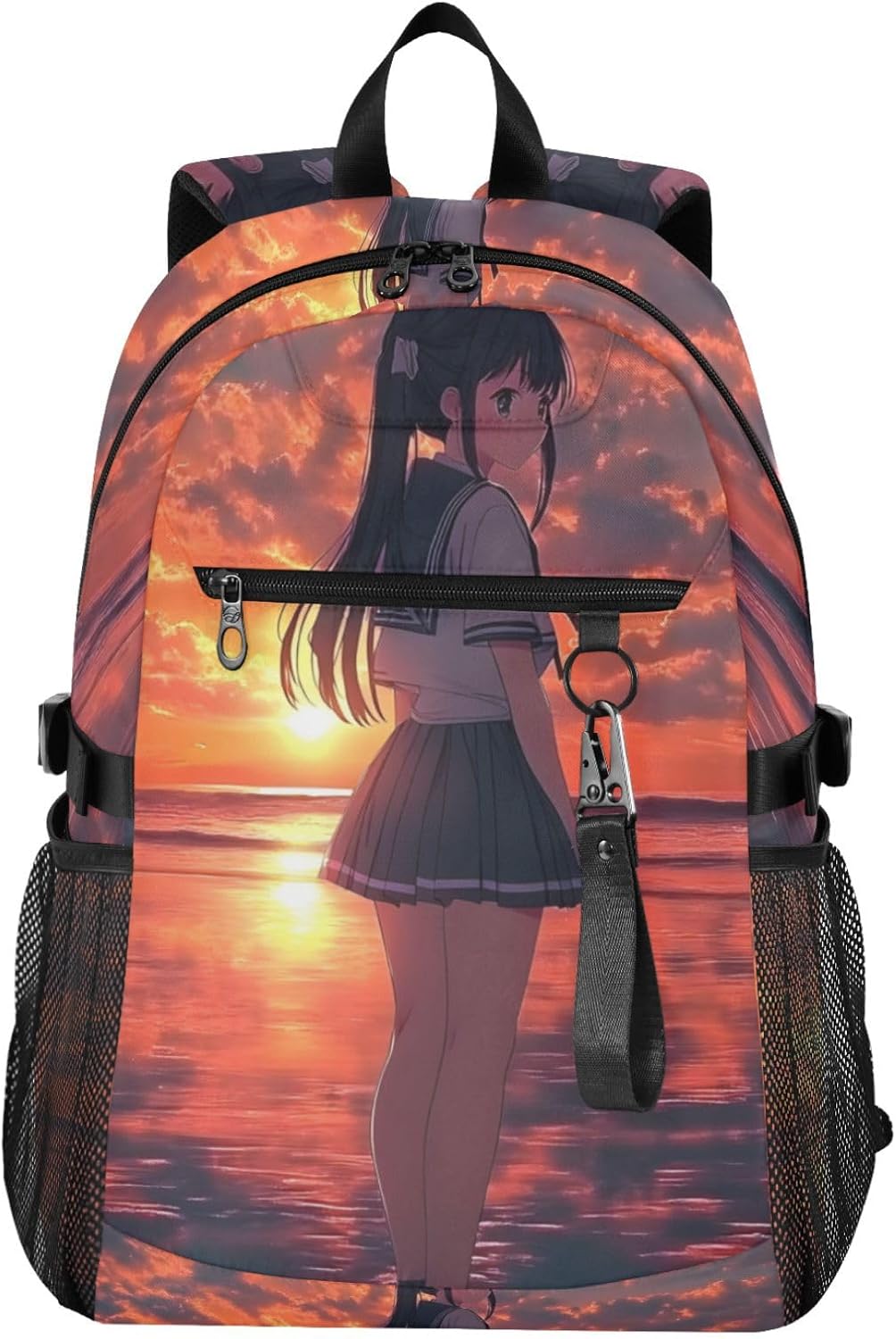 Laptop Backpack Japanese Anime Woman 20L Carry-On Lightweight