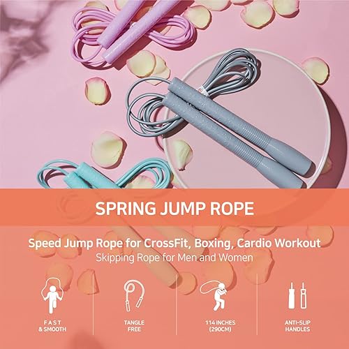 Miniatura 2 de Cuerda de saltar para hombres y mujeres  Cuerda de saltar de ejercicio de velocidad para entrenamiento de fitness entrenamiento para todas las