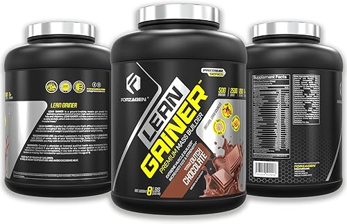 Vista 4 de Forzagen Lean Gainer Premium Mass Builder Proteína en polvo para hombres y mujeres Proteína alta en calorías, aumento de peso, volumen