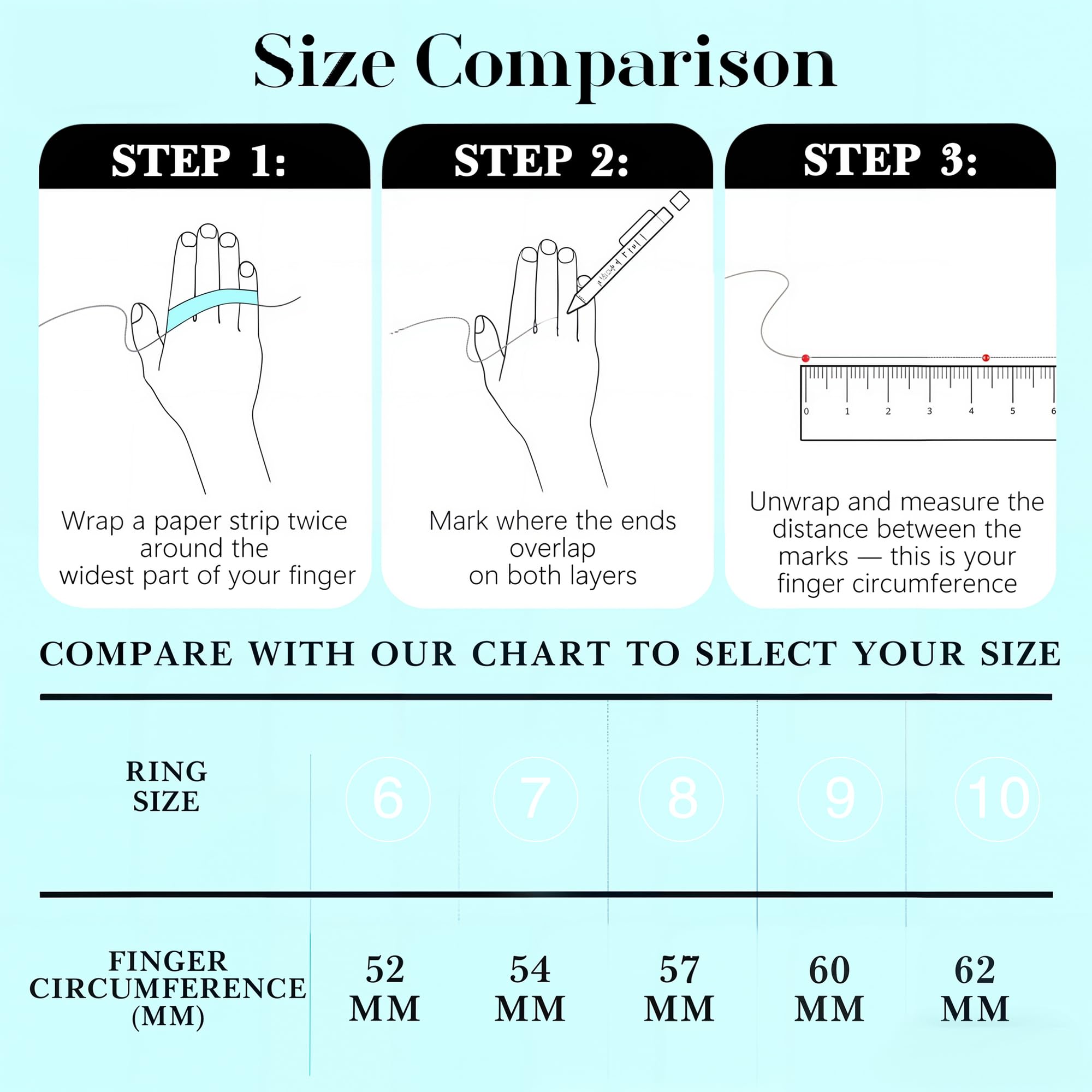 Stackable Rings for Women - 14K Gold Plated Cubic Zirconia Simulated Diamond Oura Stack Rings for Women Size 6-10