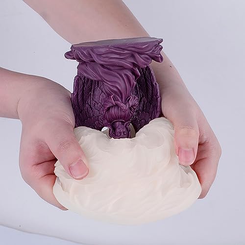 Miniatura 5 de Molde de vela en espiral de onda de silicona con forma de ángel María de ala grande, moldes de fundición de resina de silicona para velas, resina y