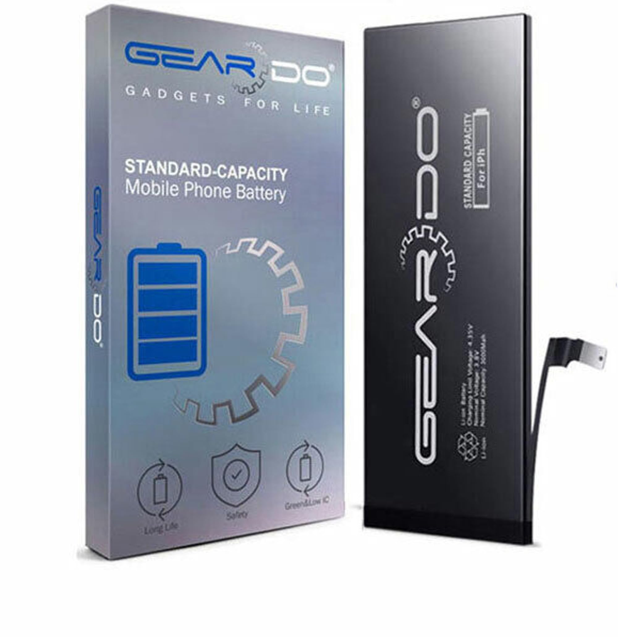 New Genuine Geardo Battery Replacement For iPhone 7 1960mAh Standard Capacity with Free Tools