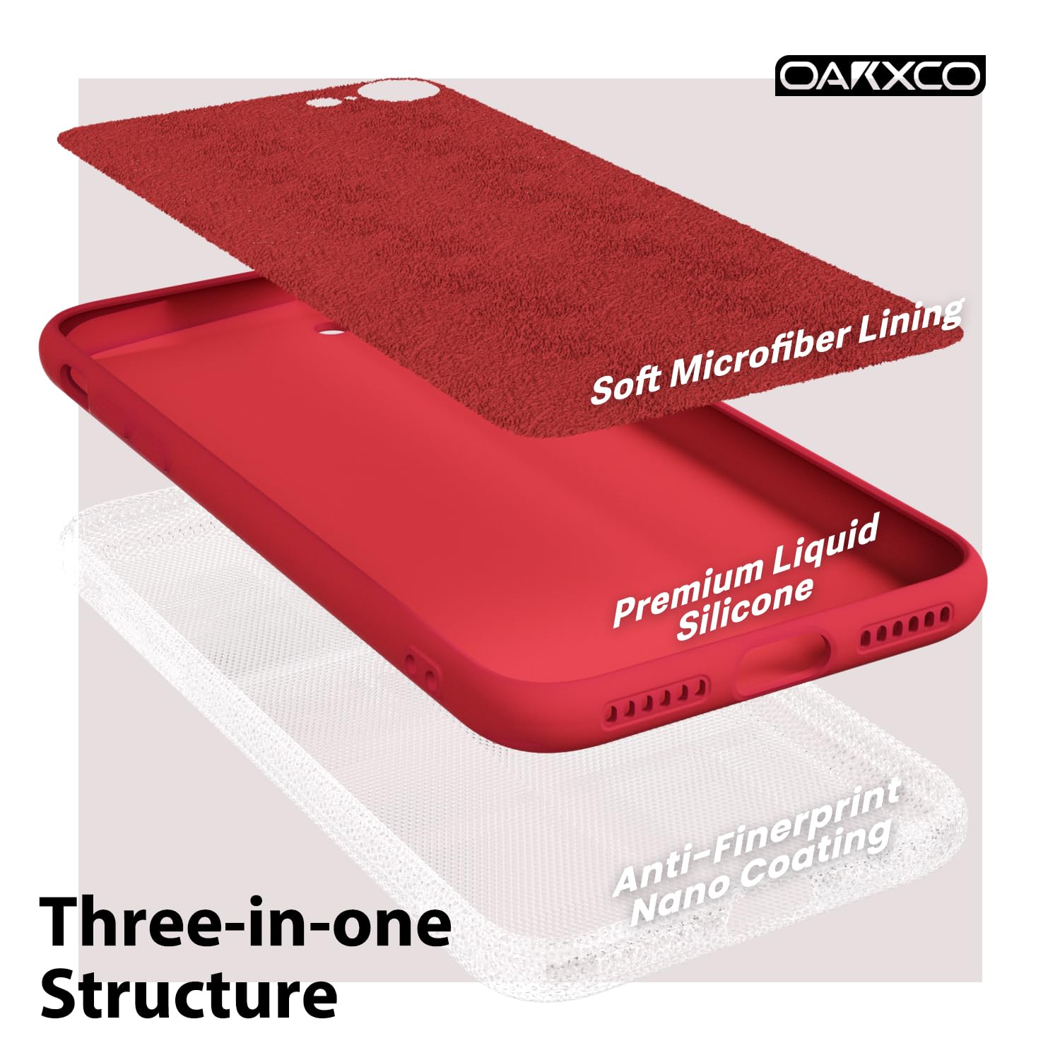 oakxco for iPhone 16 Pro Max Case Liquid Silicone, Soft Rubber Gel Elegant Aesthetic Basic Simple Cover, Cute Thin Slim TPU Matte Solid Color Plain Smooth Case for Women Girl, Light Pink — view 1017