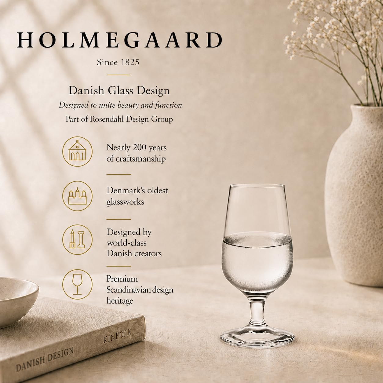 Holmegaard Bouquet Verre à Liqueur 7 cl 6 pcs. de Couleur Transparent h 10cm