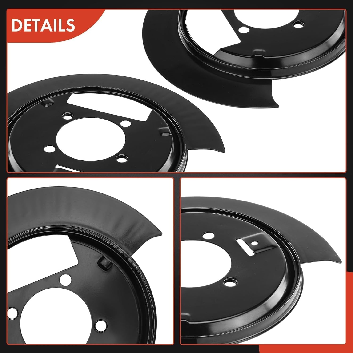 A-Premium Rear Side Brake Dust Shield Compatible with Chevrolet, GMC and Oldsmobile Models - Blazer 1997-2005, S10 1998-2004, Jimmy 1997-2001, Sonoma 1998-2004, Bravada 1997-2001, 2-PC Set