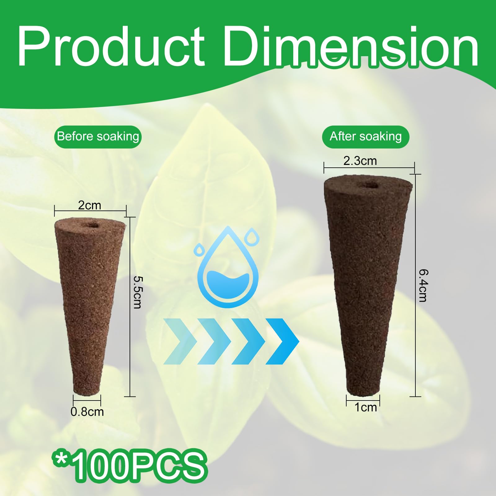 100 Hidroponia - Cultivo Hidroponico - PlantacióN de Esponjas HidropóNicas - Adecuado para Cultivar Varios Tipos de Brotes, como Fresas, Tomates, Albahaca, Menta Y Otras Plantas