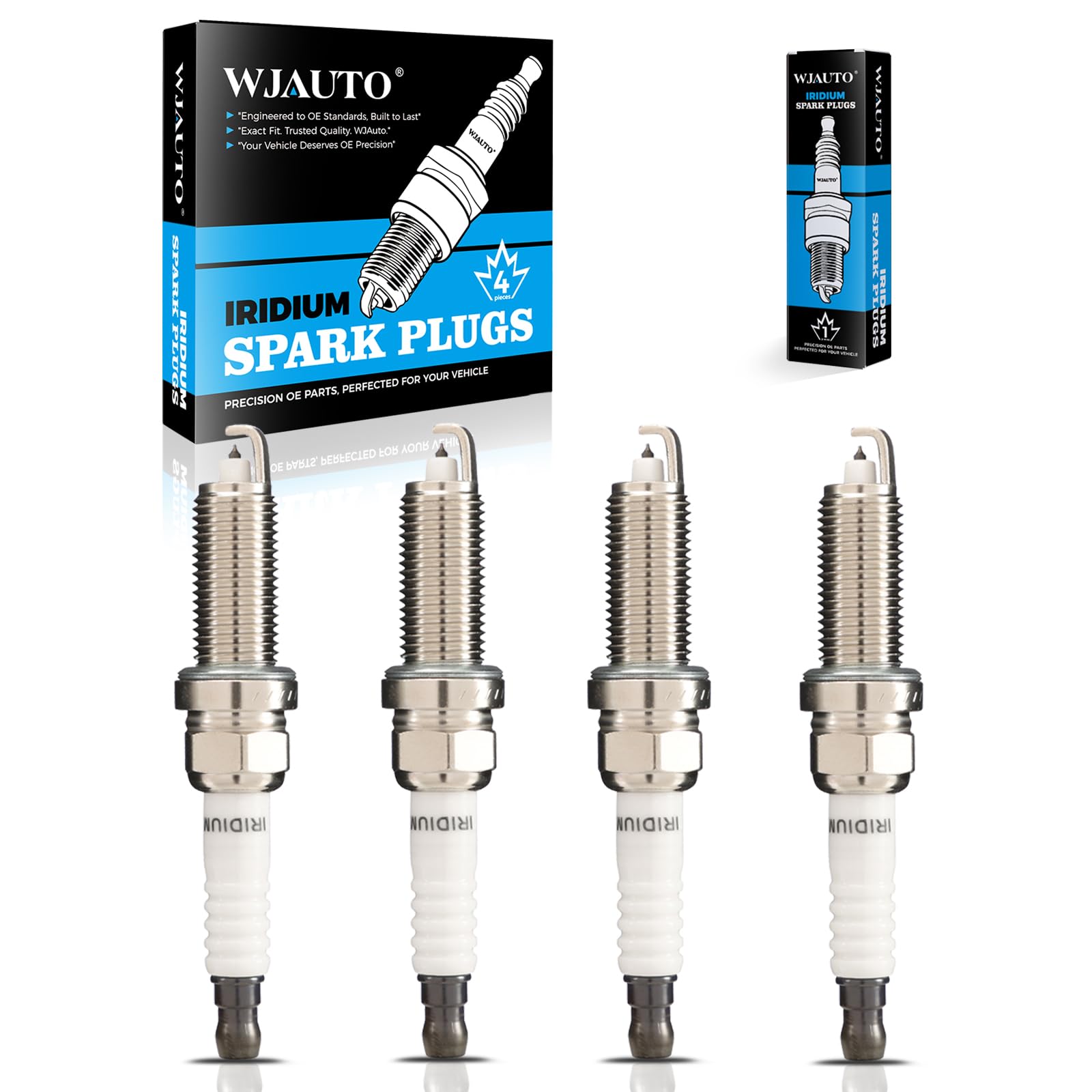 Spark Plugs Iridium 4 Pack, Pre-Gapped Bujías Sparkplugs OEM Replacement for Toyota Mazda Nissan Mercedes-B-ENZ Lexus Land Rover Jaguar Infiniti Chevrolet Acura Pontiac Scion Suzuki-image-23