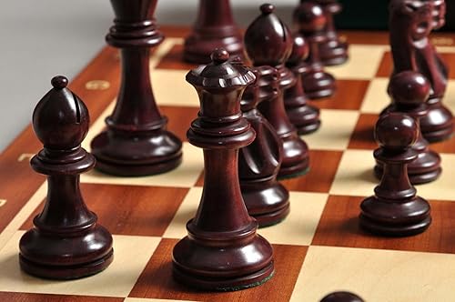 Miniatura 6 de The Library Grandmaster Juego de ajedrez, caja y combinación de tablero