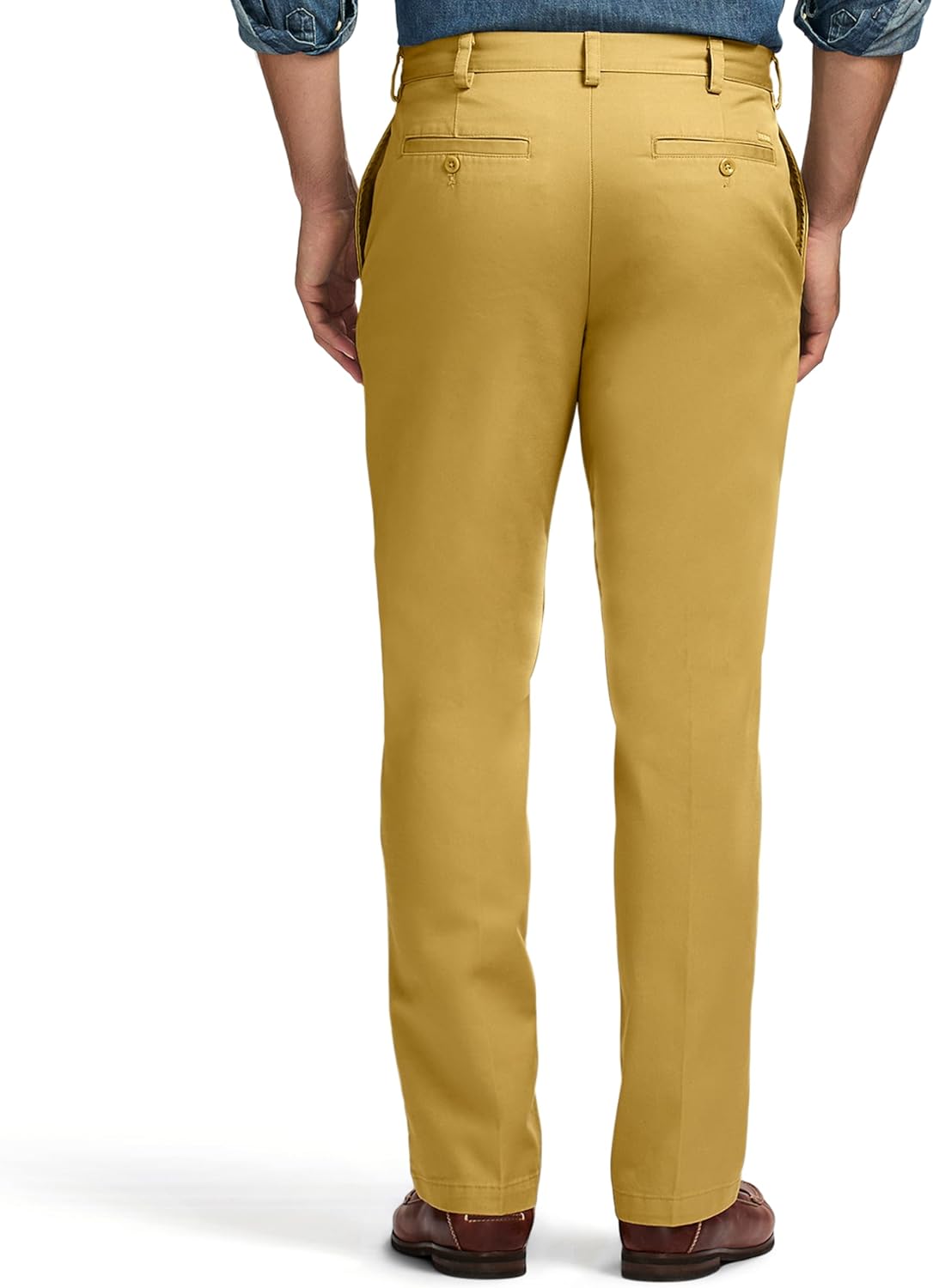 IZOD mens American Chino Flat Front Slim Fit Pant - Image 3