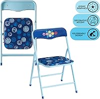 Vista 3 de Marvel Avengers - Juego de mesa y silla de actividades para niños de 3 piezas, mesa cuadrada con 2 sillas plegables, muebles temáticos