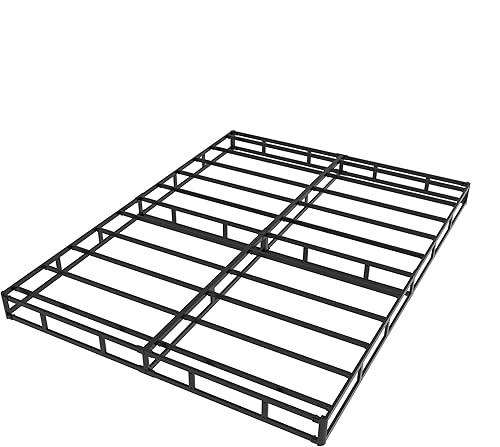 Miniatura 50 de Somier individual XL de 9 pulgadas, base de cama de metal resistente con funda de tela, base de colchón, fácil montaje, sin ruido, color negro 9