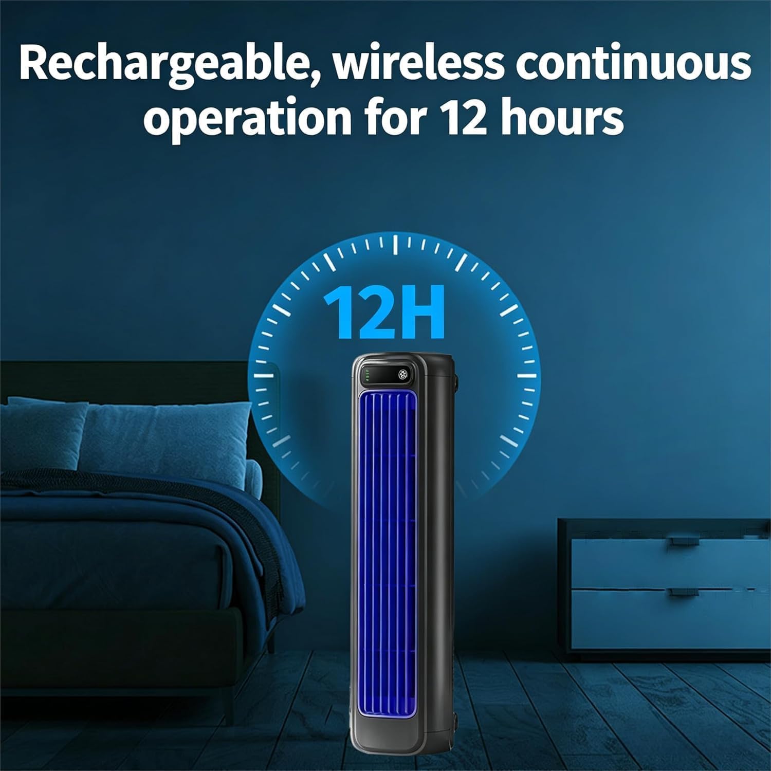 Coldeez Cooling Ace,Enfriador de aire,3 Modos,Silencioso,Recargable USB-C,Ideal para Hogar,Sin Aspas,Oficina,Camping o Autocaravana