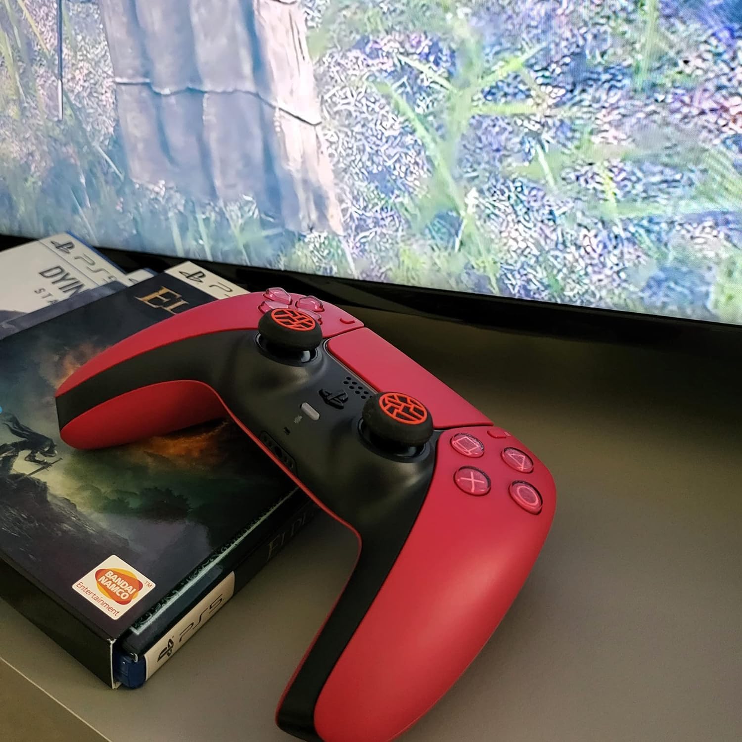 PSS PS5 Controller Thumb Grip Cap Non-Slip Rocker Cap Joystick Button Protective Thumb Grips Compatible for PS5 PS4 Xbox Series X Switch Pro Controller Accessories - 4 PC