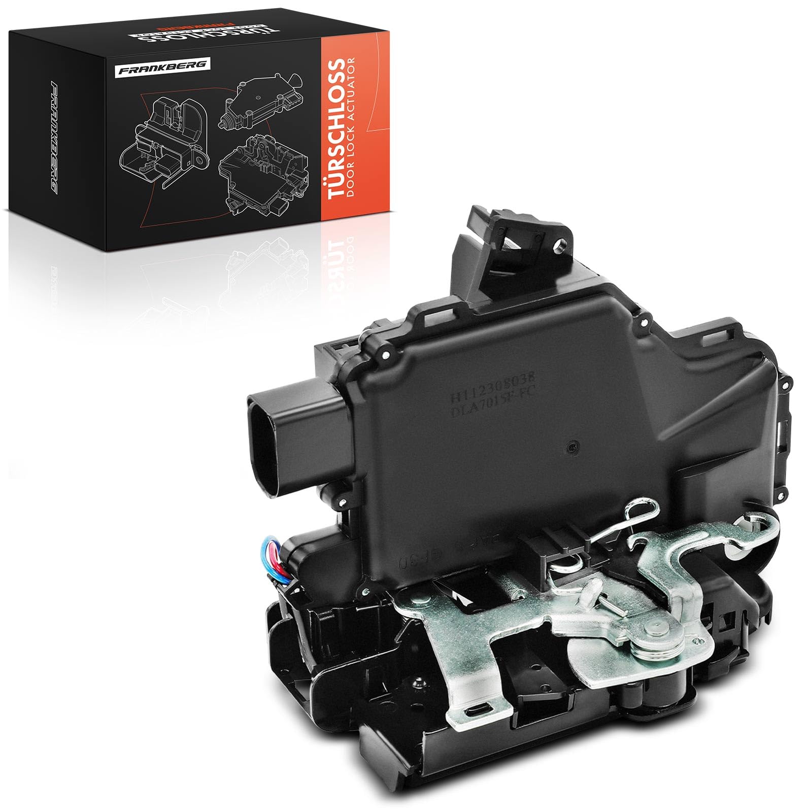 Frankberg Türschloss Stellmotor Vorne Links 8-Polig Kompatibel mit Arosa 1997-2004 Octavia I 1996-2010 B.o.r.a 1998-2013 Golf IV 1997-2006 P.a.s.s.a.t 1996-2005