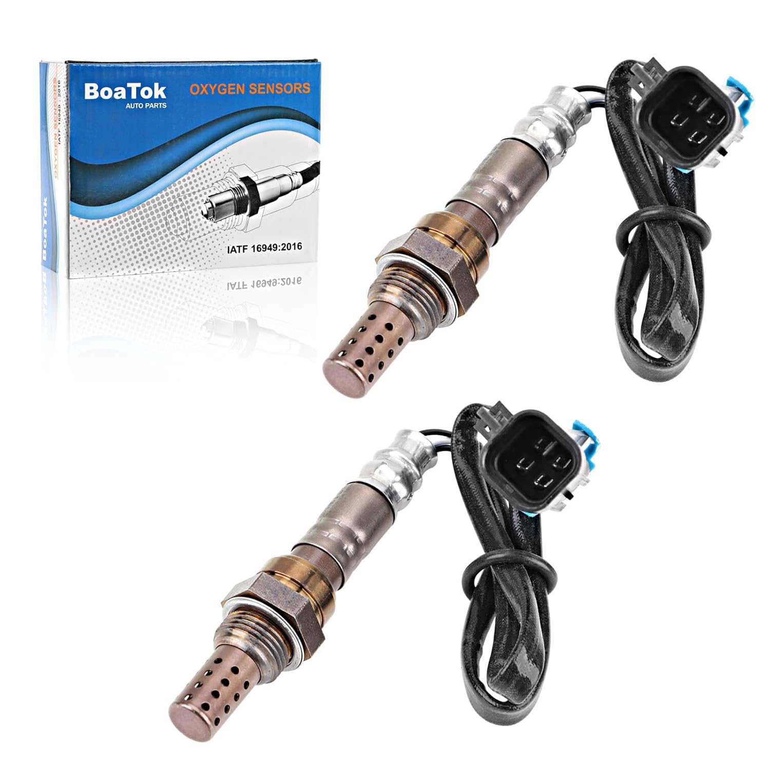 234-4018 2Pcs O2 Oxygen Sensor Downstream Compatible with Chevy Silverado Tahoe Express Suburban, GMC Yukon/XL Sierra Savana Pontiac Cadillac.