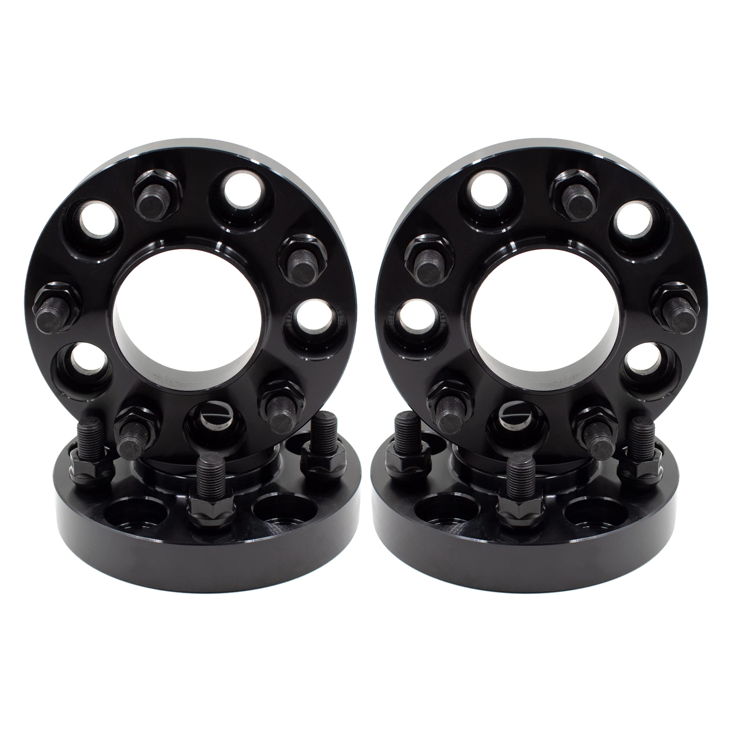 Wheel Accessories Parts 4 Pcs Hub Centric Wheel Spacers 5 on 115mm 5x115mm 1.00'' Thick 14mm 1.50 14x1.50mm Thread Stud 71.5mm Fits Chrysler 300,Dodge Challenger Charger Magnum (6061 Billet Aluminum)