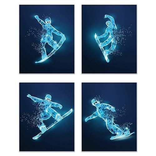 Summit Designs Snowboarding Wall Decor Art Prints - Particle Silhouette
