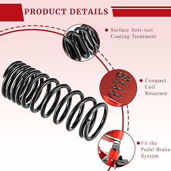 gtpartes 3PCS Pedal Brake Throttle Clutch Spring Kit Compatible with Logitech Pedals G Series G25 G27 G29 G920 G923 Racing Wheel Upgrade Complete Return Springs Racing Accessories Rebound Sensitive