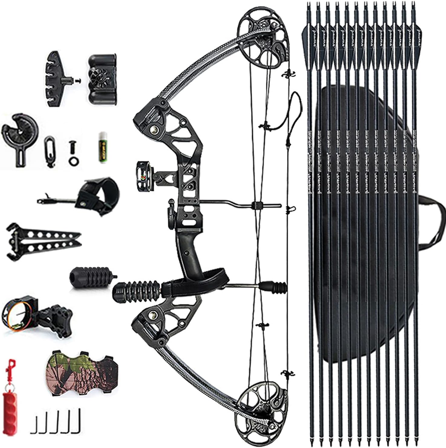 Compound Bow Set Arrow Target Bow Kit for Adults and Youth