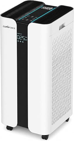 CleanForce MEGA1000 Extra Large Air Purifier with H13 HEPA and Activated Carbon,