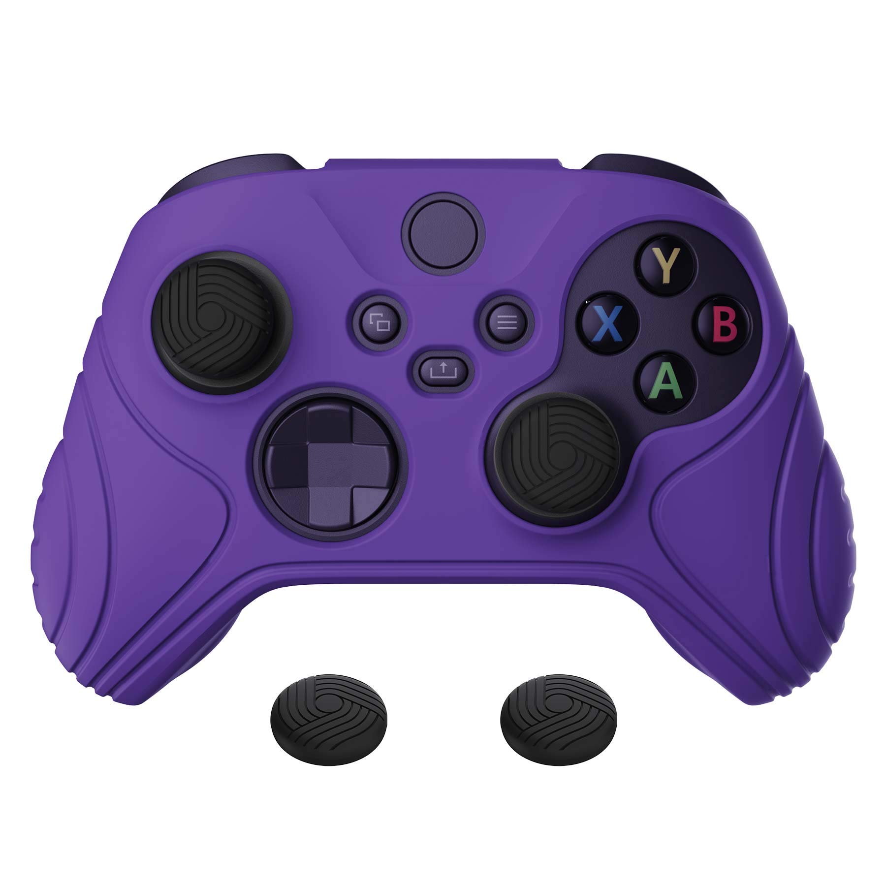 eXtremeRate PlayVital Funda de Silicona para Xbox Series X/S - Suave al Tacto, Antideslizante y Resistente, con 2 Tapas para Joysticks, Cubierta Protectora de Goma (Edición Samurai-Rosa Sakura) — view 22