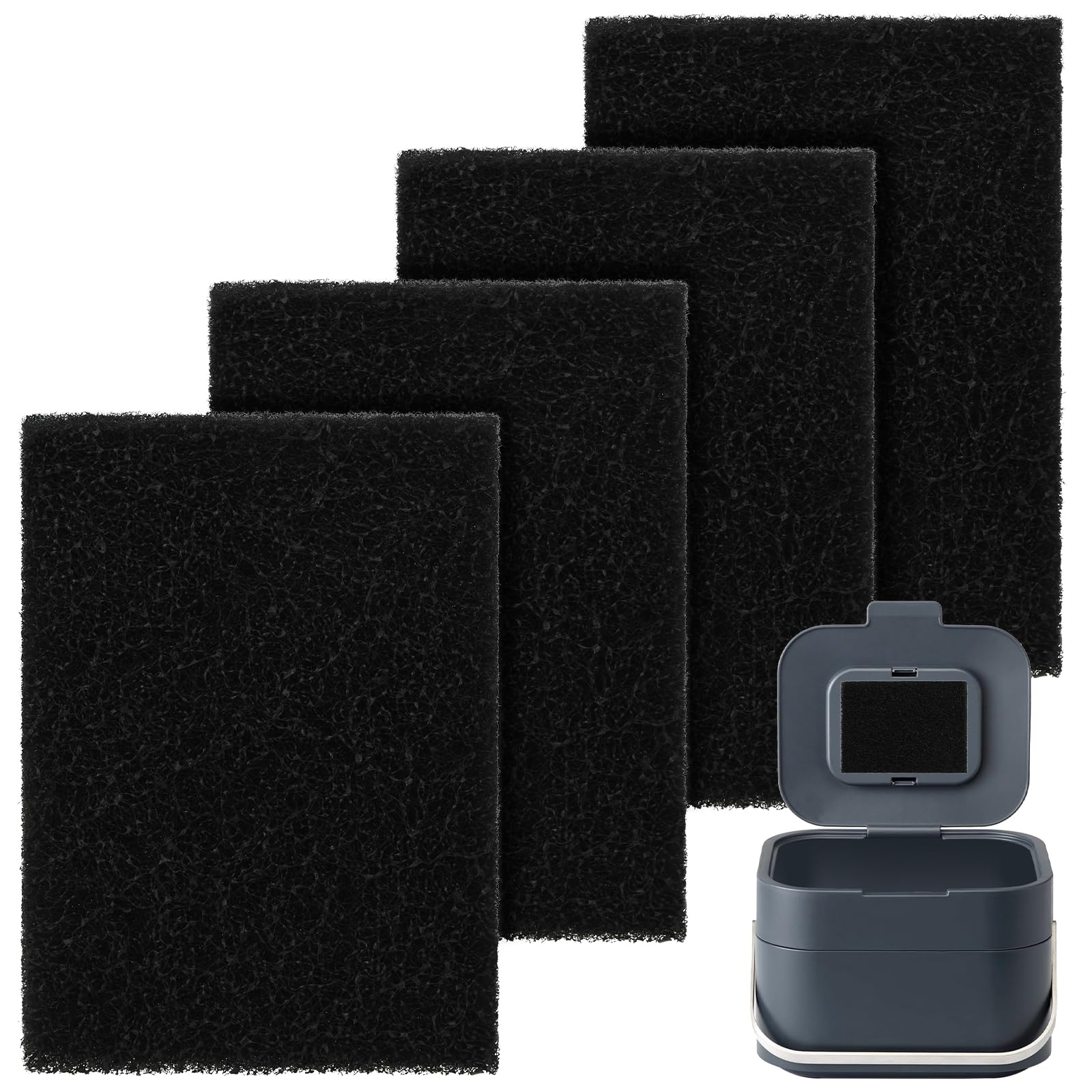 MellbreeOdour Filter for J&J Kitchen Compost Bin Food Waste Caddy Compatible with Joseph Joseph Bin