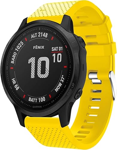 Correas de reloj Garmin Fenix 6S Pro, Fenix 6S Sapphire Quick Fit 20 correas de repuesto de silicona para reloj Garmin Fenix 5S Plus para mujeres y