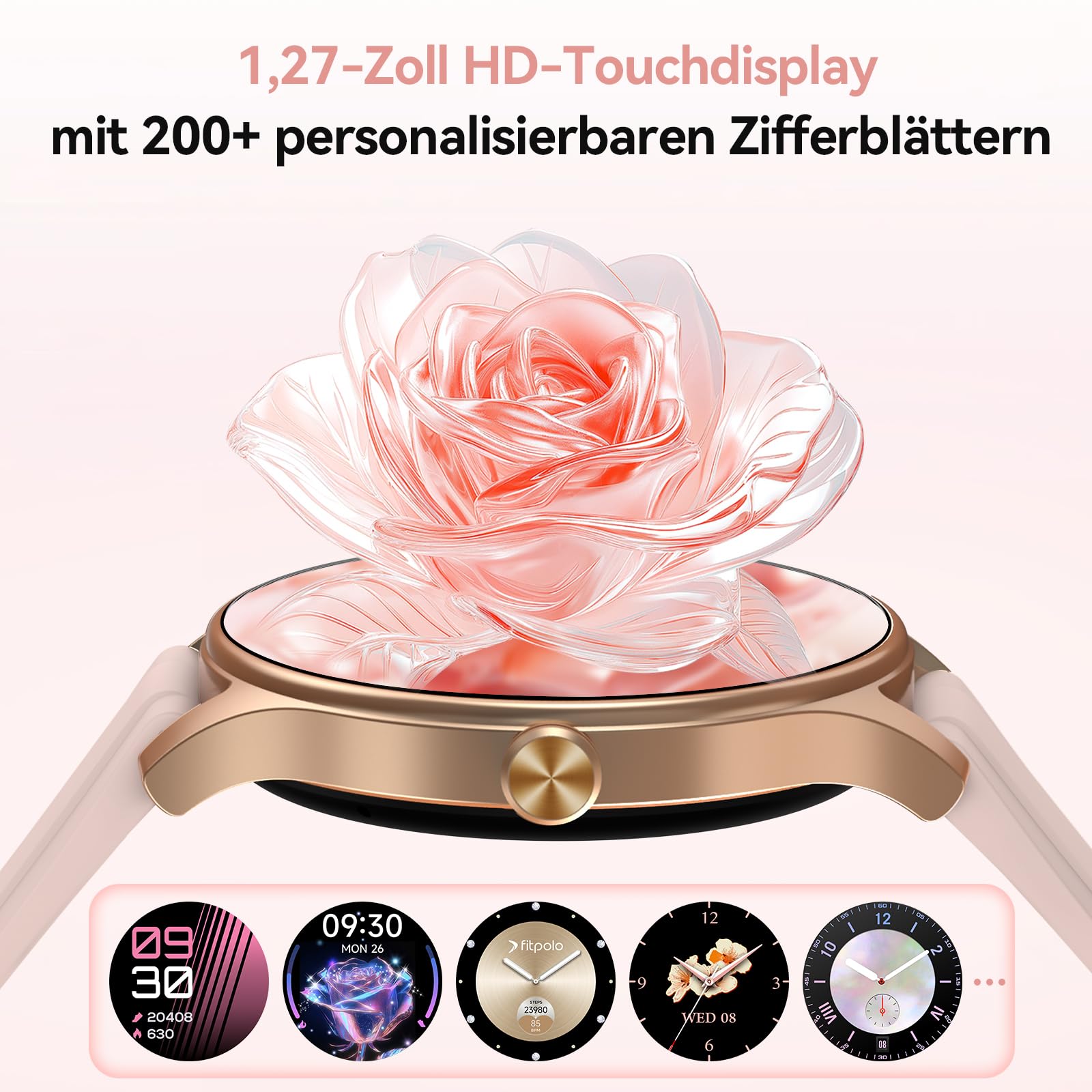 AMOLED Smartwatch per Donne con Assistente AI - Dettaglio