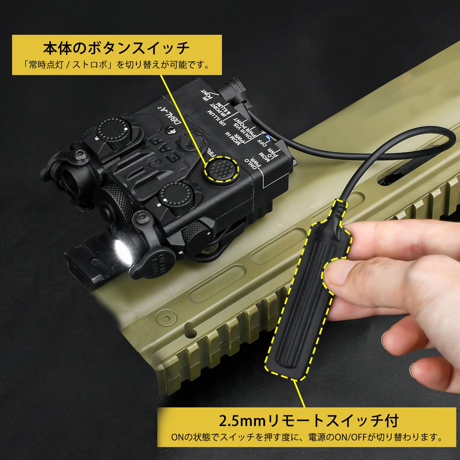 Amazon | QIRUIMY DBAL-A2 タイプ エイミングデバイス (LED常時点灯と