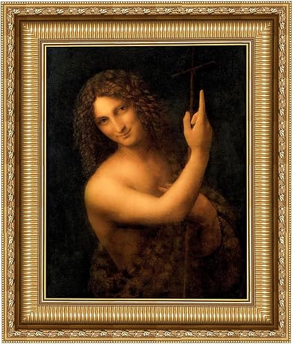 Miniatura 20 de ELITEART - Salvator Mundi por Leonardo Da Vinci Reproducción de pintura al óleo Giclée Wall Art Impresiones en lienzo tamaño enmarcado: 34 x 25