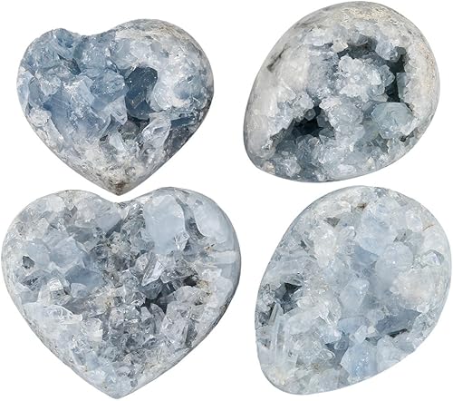 Miniatura 5 de mookaitedecor Piedra de cristal mineral celestita natural para decoración del hogar Reiki de cristales curativos (0.2 libras a 0.3 libras)