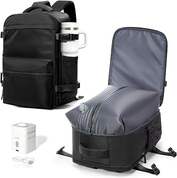 Vacuum Travel Backpack Women with Pump Vaultbag Ryanair Cabin Bags 40x30x20