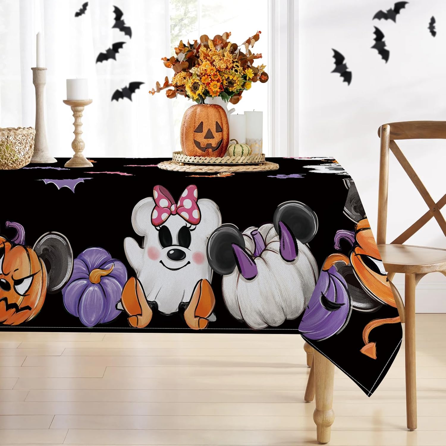 Halloween Ghost Rectangle Tablecloth 52 x 70 Inch image 4