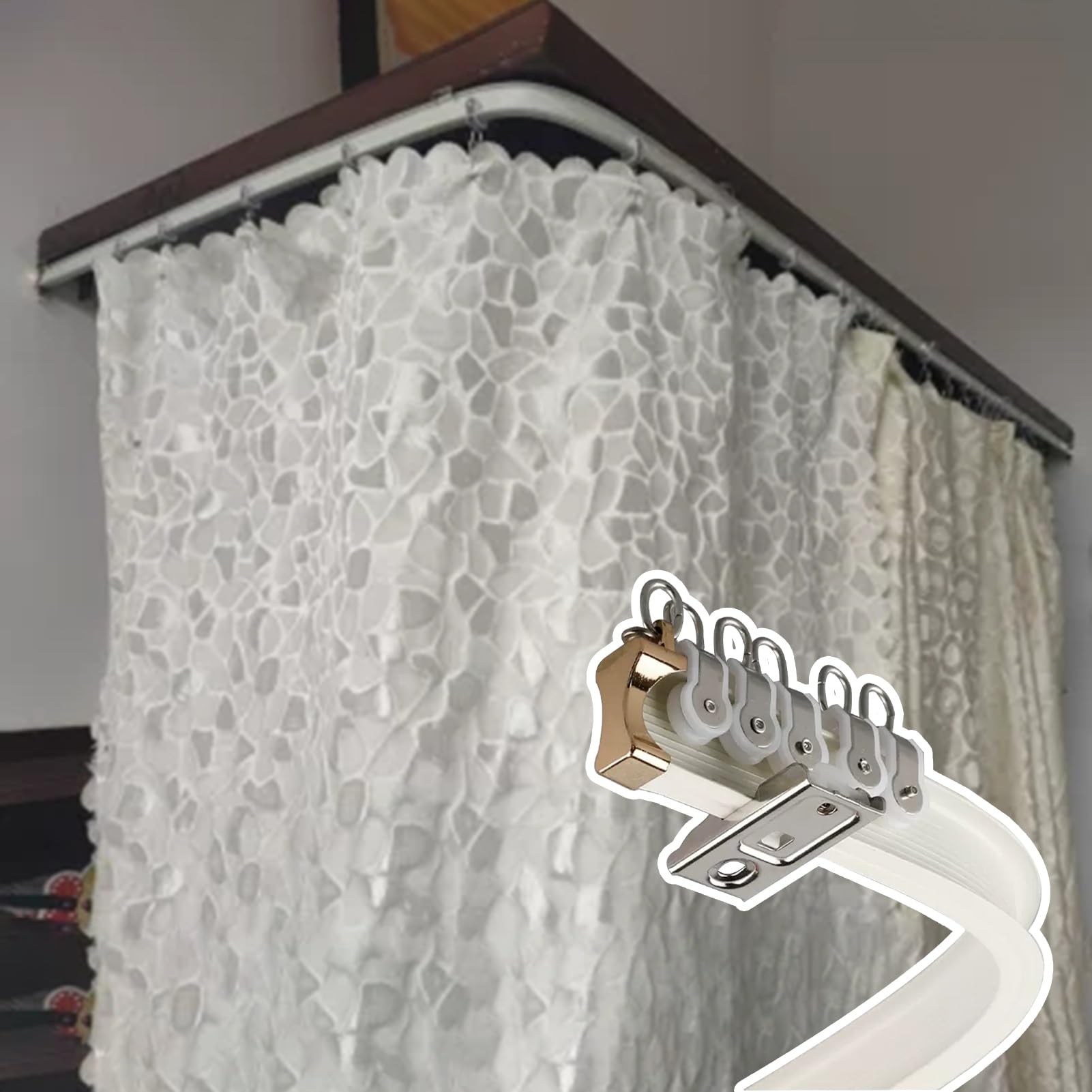 Ceiling Mount Shower Curtain Track