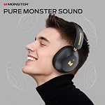 Monster Persona 6th ANC Active Noise Cancelling Headphones, Bluetooth Headphones Over Ear with 3 EQ Modes, HiFi Stereo Audio, 60H Playtime, Bluetooth 6.0, Wireless Headphones for Work Travel, Black